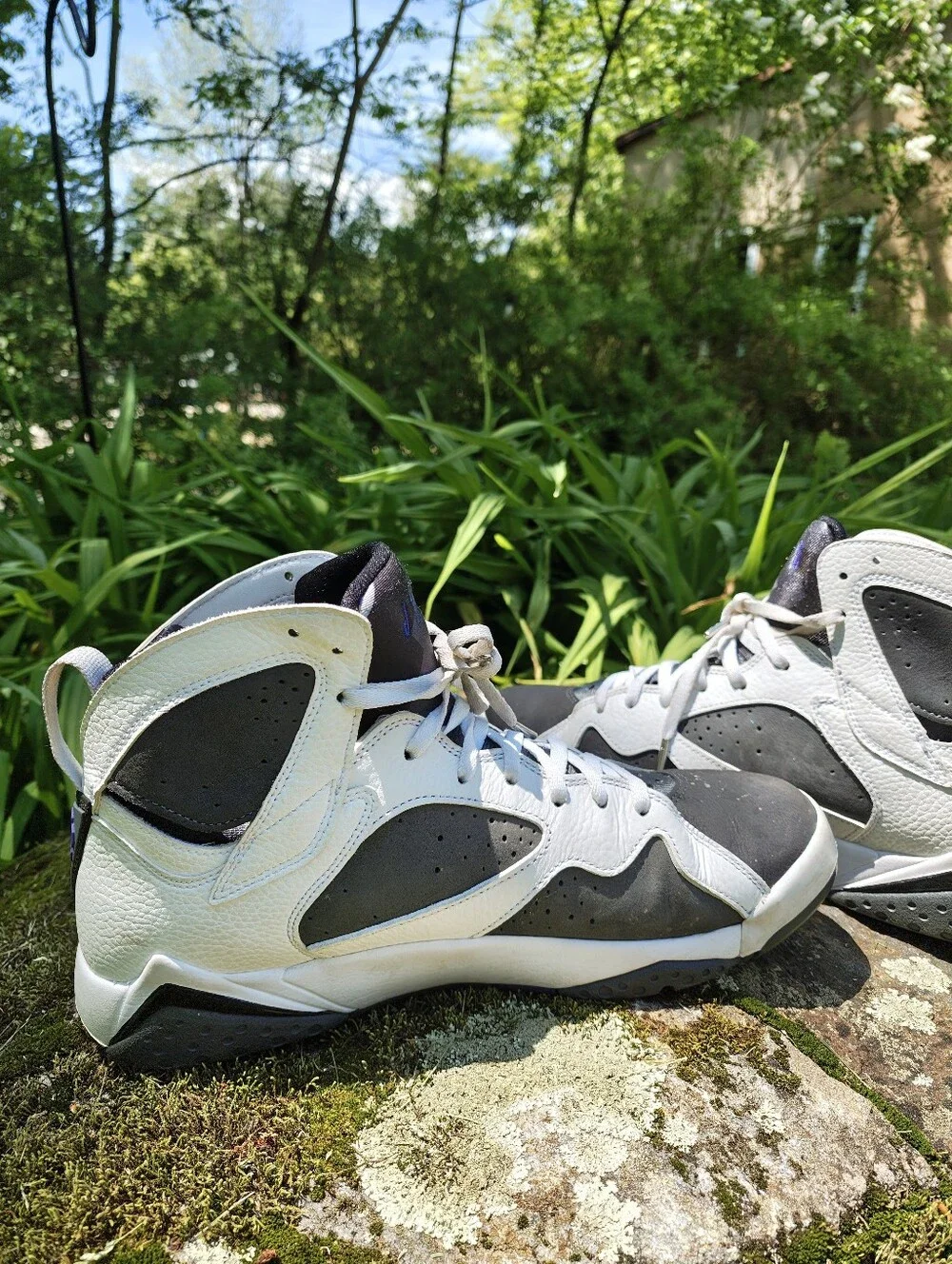 Air Jordan 7 Retro 'Flint' flaunts the OG Flint Grey nubuck quarter Men Size 11